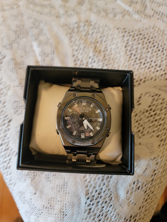 Activa Other - Activa Black Stainless Steel Men's Watch